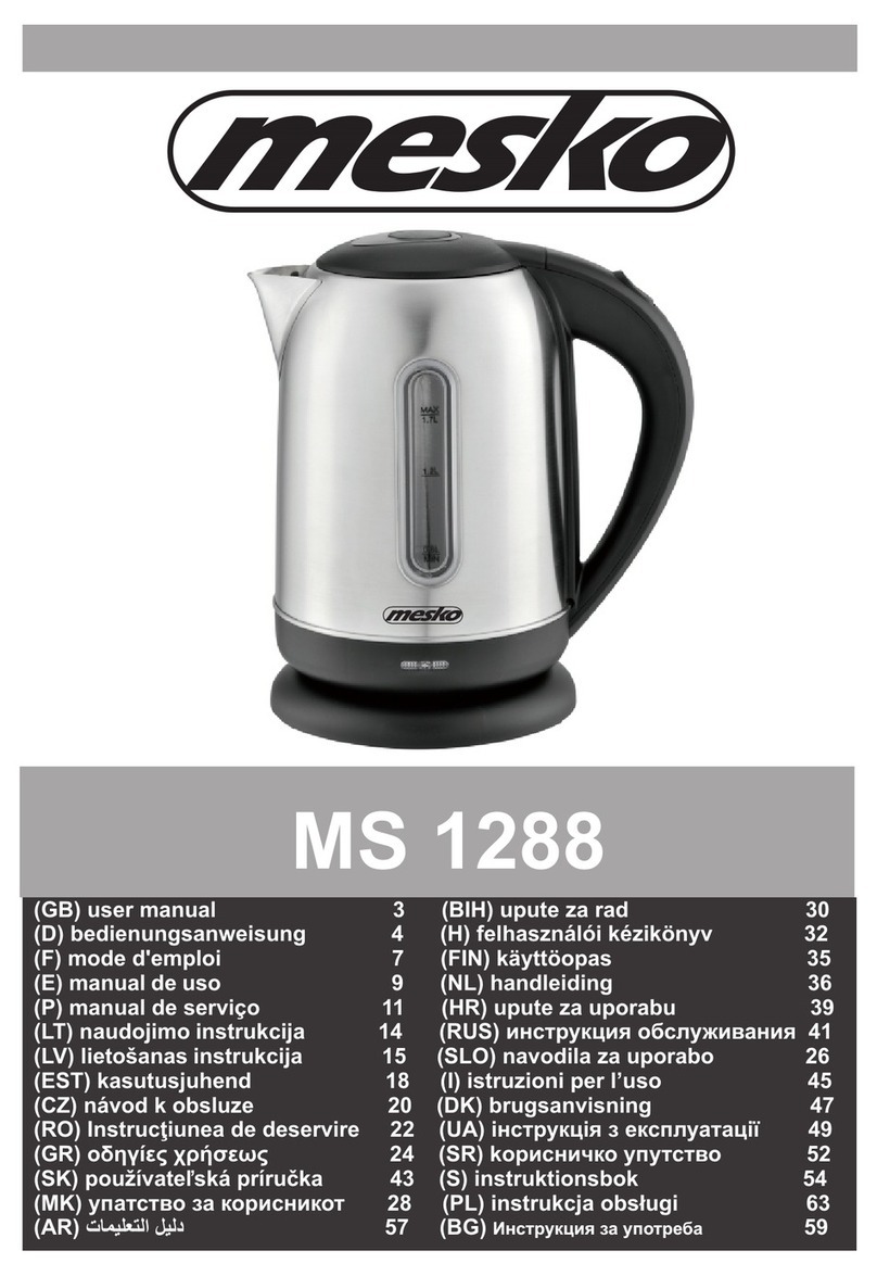 Mesko MS 1288 user manual