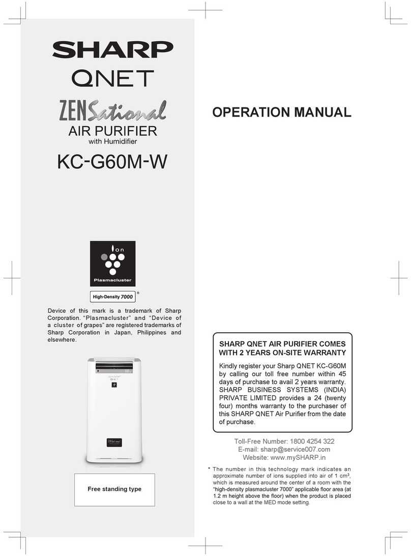 Sharp QNET ZENsational KC-G60M-W User manual