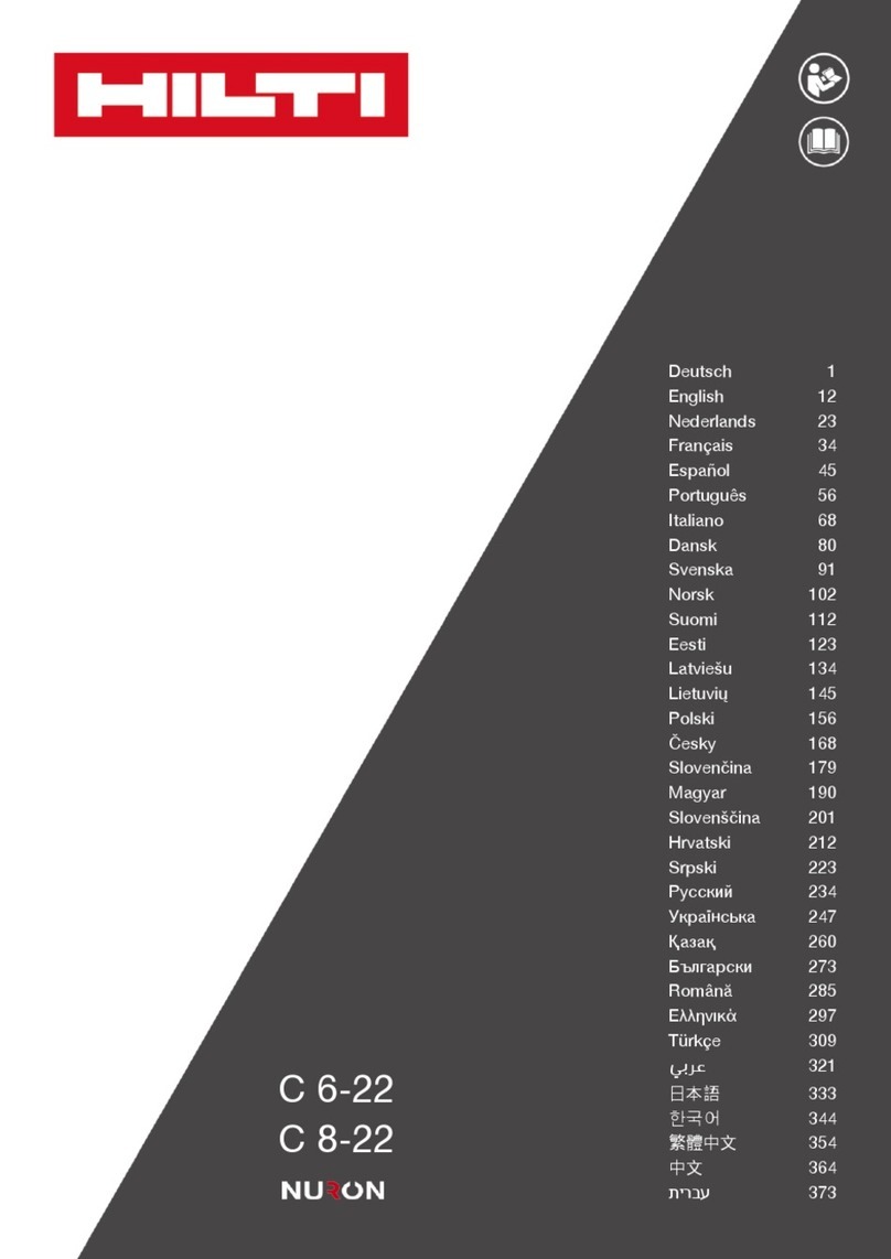 Hilti Nuron C 6-22 User manual
