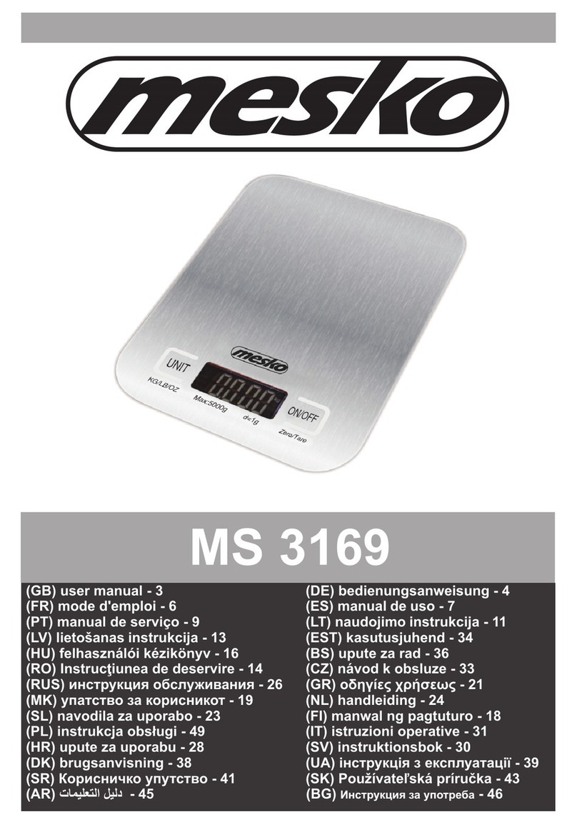 Mesko MS 3169 user manual