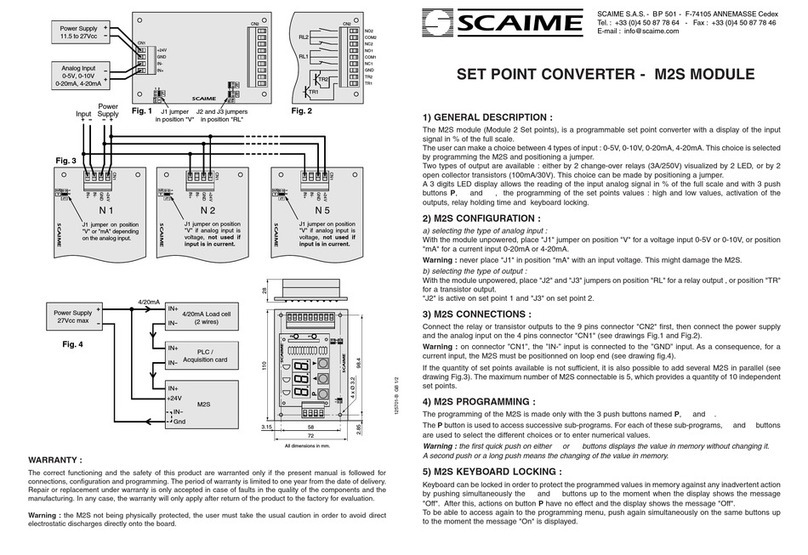 Scaime M2S quick start guide