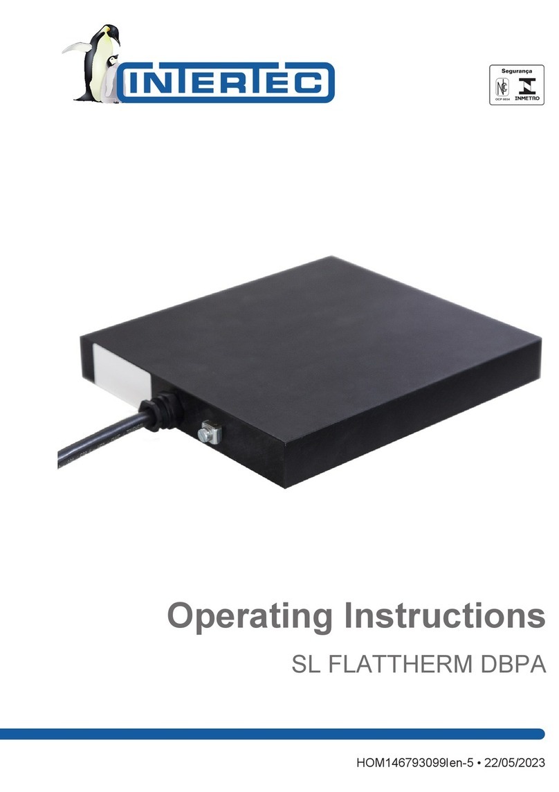 Intertec Data Systems SL FLATTHERM DBPA operating instructions