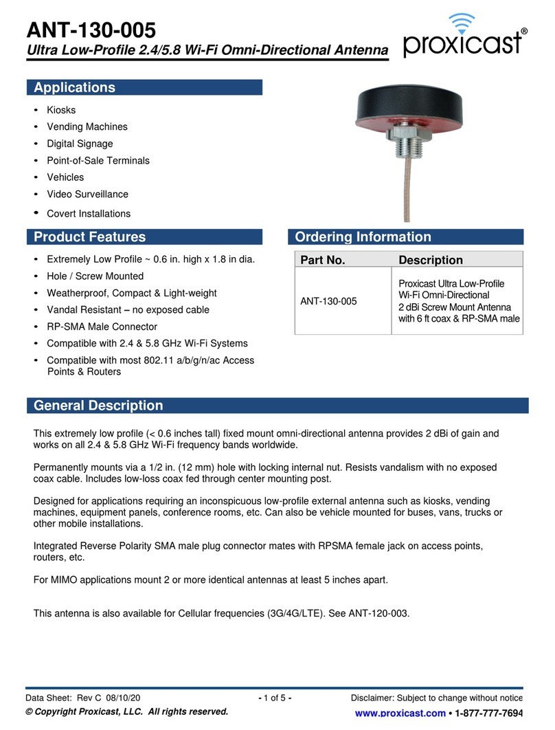 Proxicast ANT-130-005 manual Proxicast ANT-130-005 manual