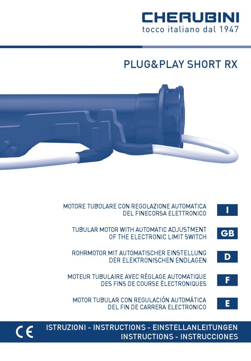 CHERUBINI Plug&Play Short RX User manual CHERUBINI Plug&Play Short RX User manual