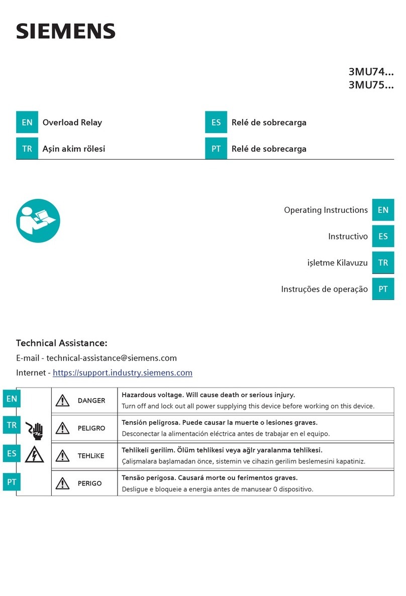 Siemens 3MU74 Series User manual