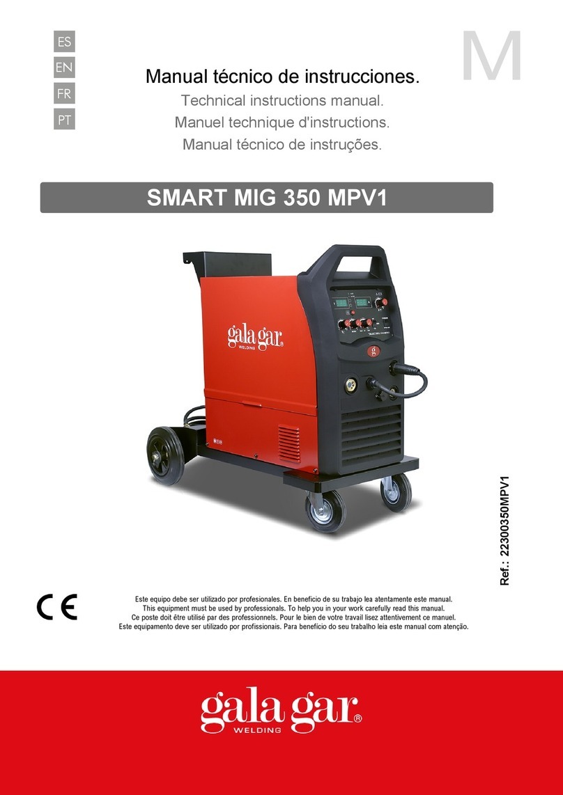 gala gar SMART MIG 350 MPV1 Technical instruction manual