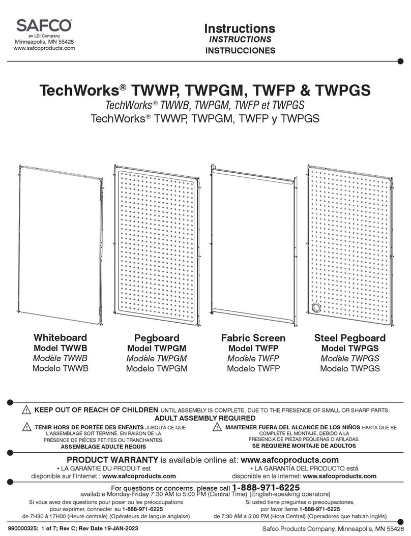 LDI SAFCO TechWorks TWWP User manual LDI SAFCO TechWorks TWWP User manual
