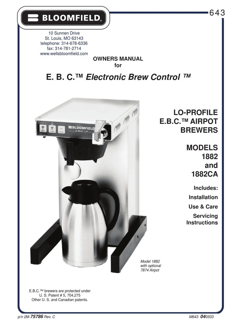 Bloomfield E. B. C. 1882CA User manual