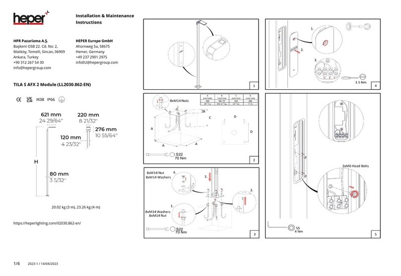 HEPER TILA S AFX 2 Module Installation and operating instructions