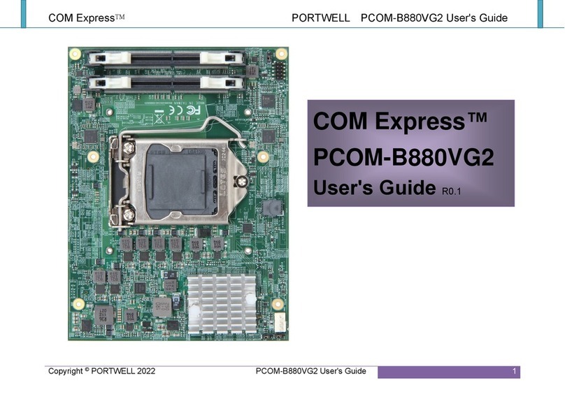 Portwell COM Express PCOM-B880VG2 user guide Portwell COM Express PCOM-B880VG2 user guide