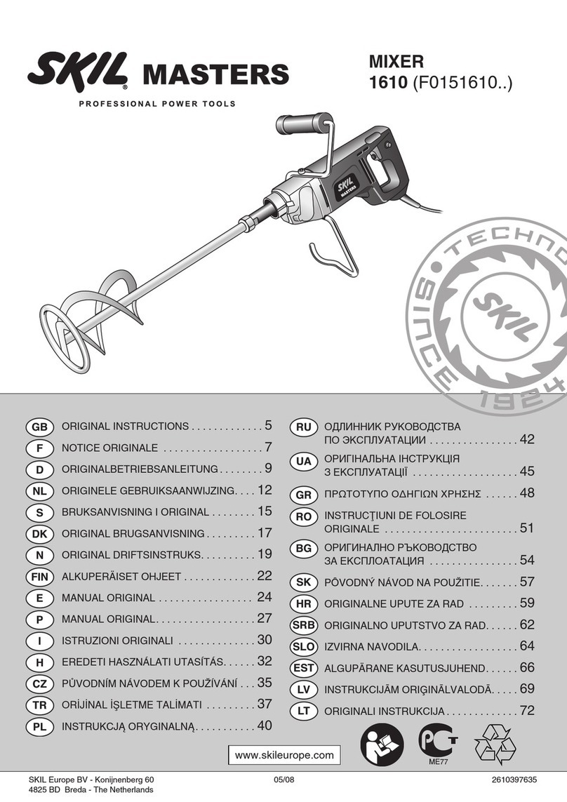 SKIL MASTERS 1610 Original instructions