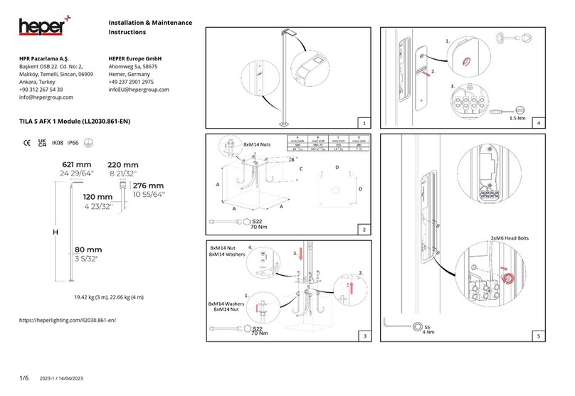 HEPER TILA S AFX 1 Module Installation and operating instructions