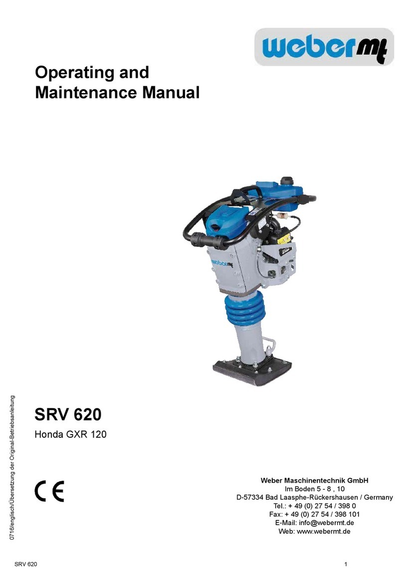 Weber mt SRV 620 Operating instructions
