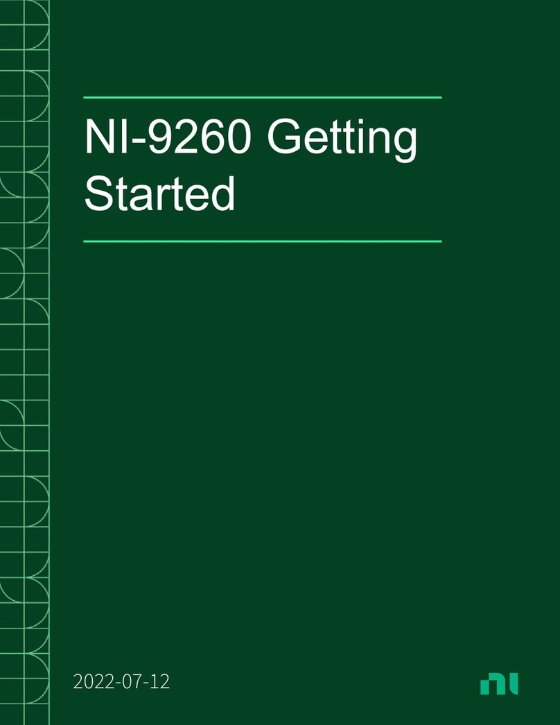 National Instruments NI-9260 User manual National Instruments NI-9260 User manual