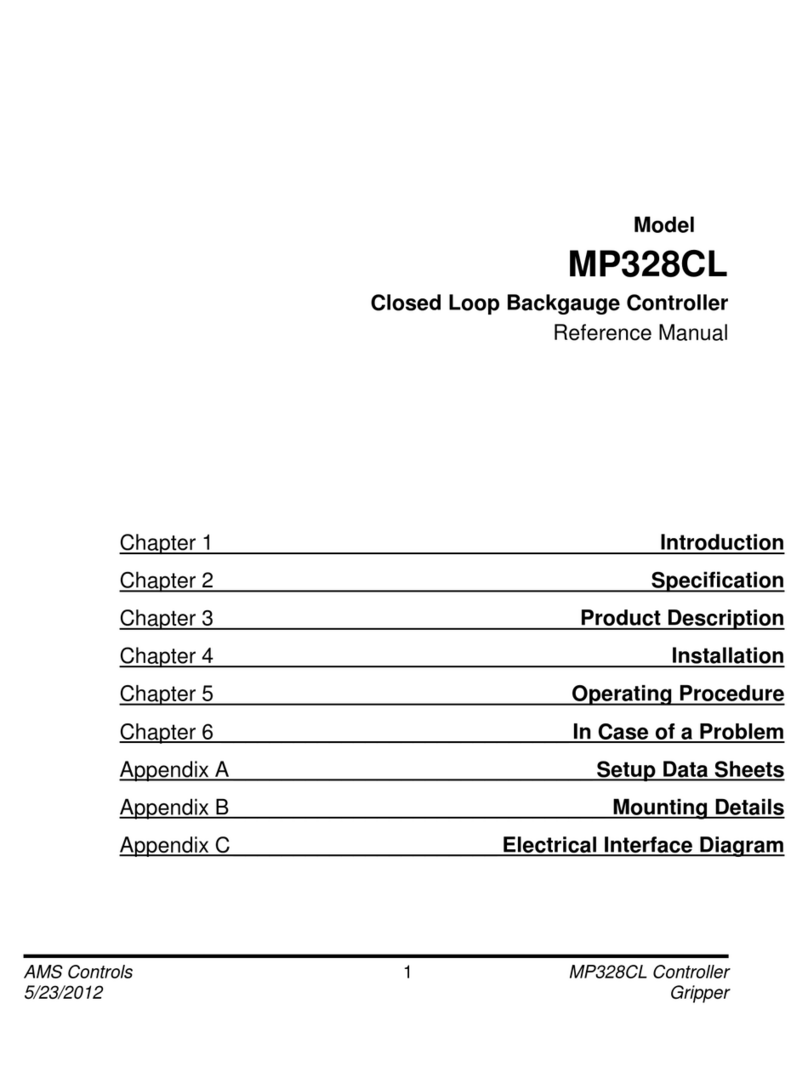 AMS Controls MP328CL User manual AMS Controls MP328CL User manual