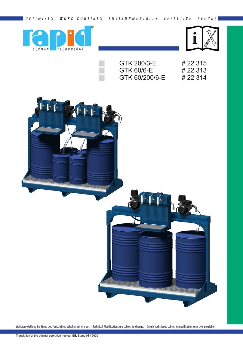 Rapid GTK 200/3-E Operation manual