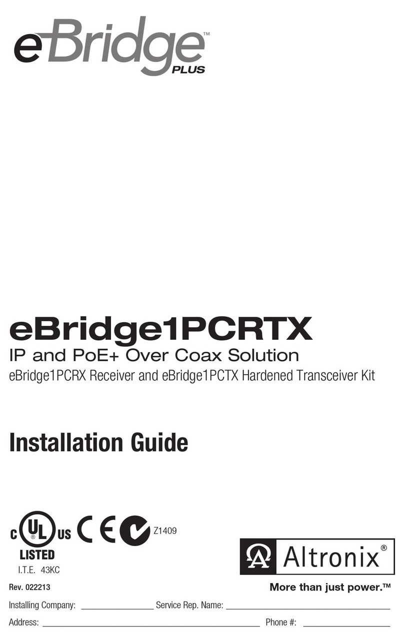 Altronix eBridge1PCRTX User manual