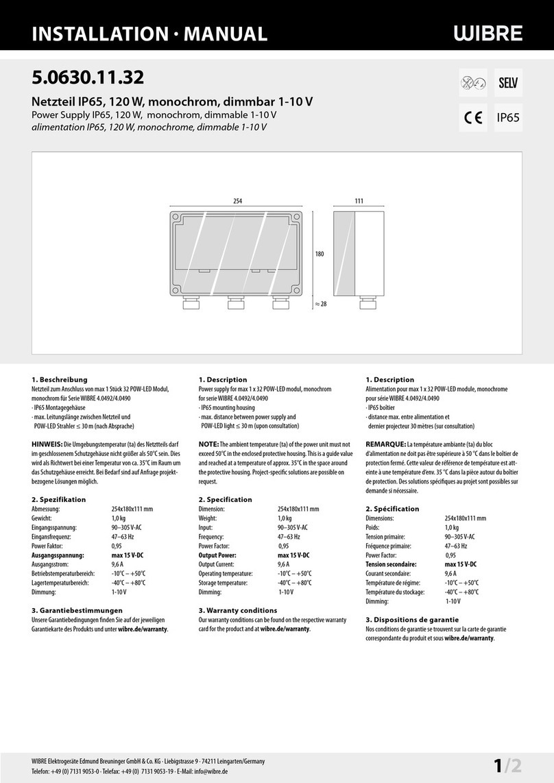 Wibre 5.0630.11.32 installation manual