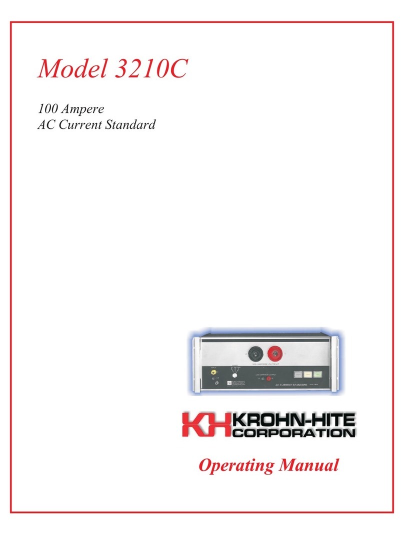 Krohn-Hite 3210C operating manual