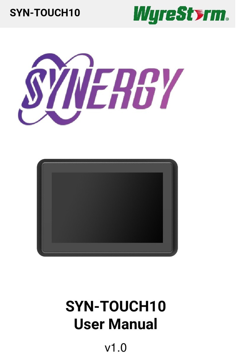 Wyrestorm Synergy SYN-TOUCH10 user manual