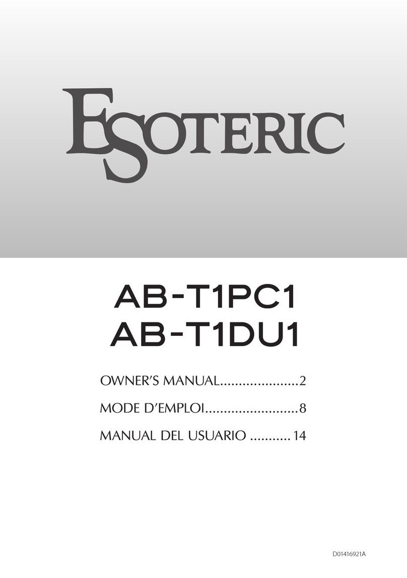 Esoteric AB-T1PC1 owner's manual
