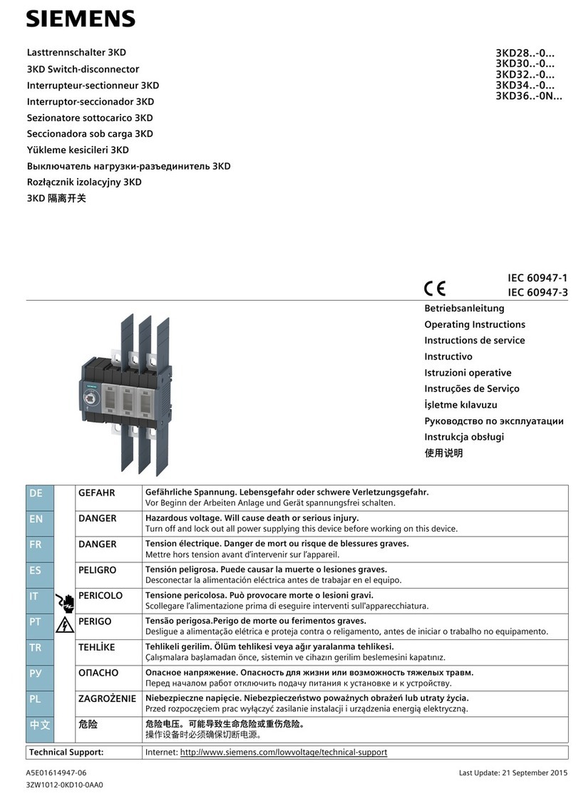 Siemens 3KD28 0 Series User manual