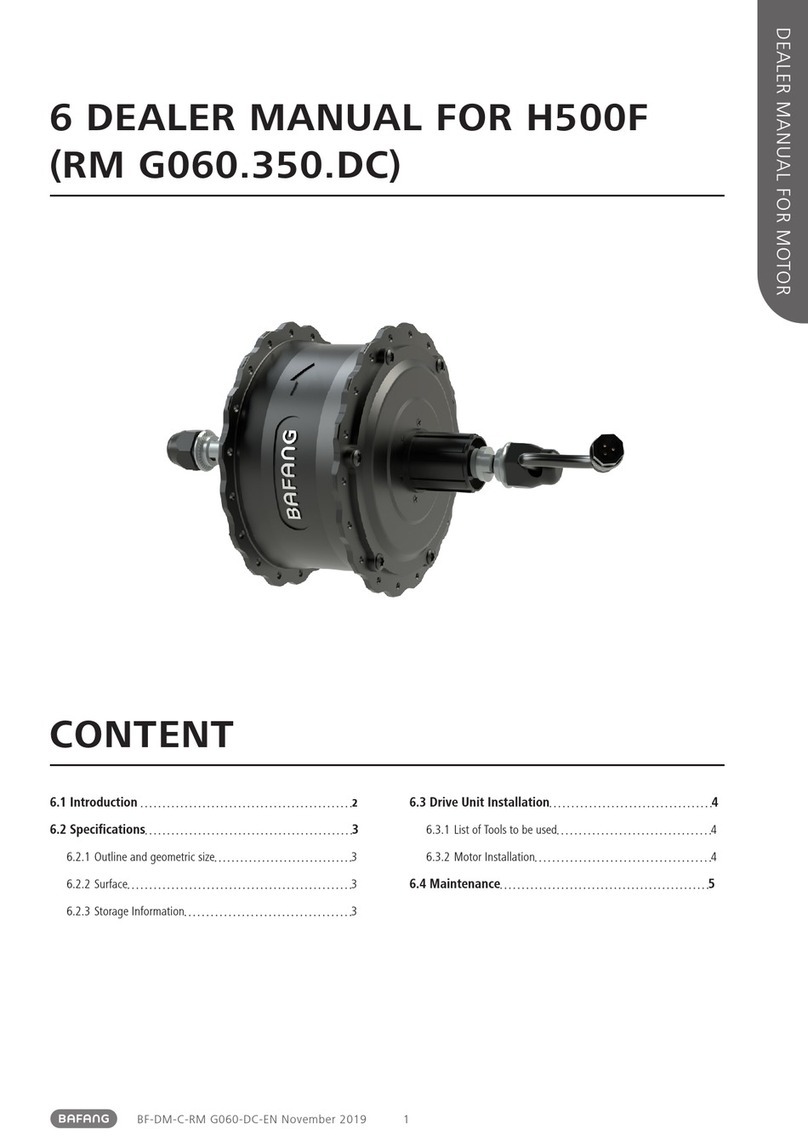 BAFANG H500F User manual BAFANG H500F User manual