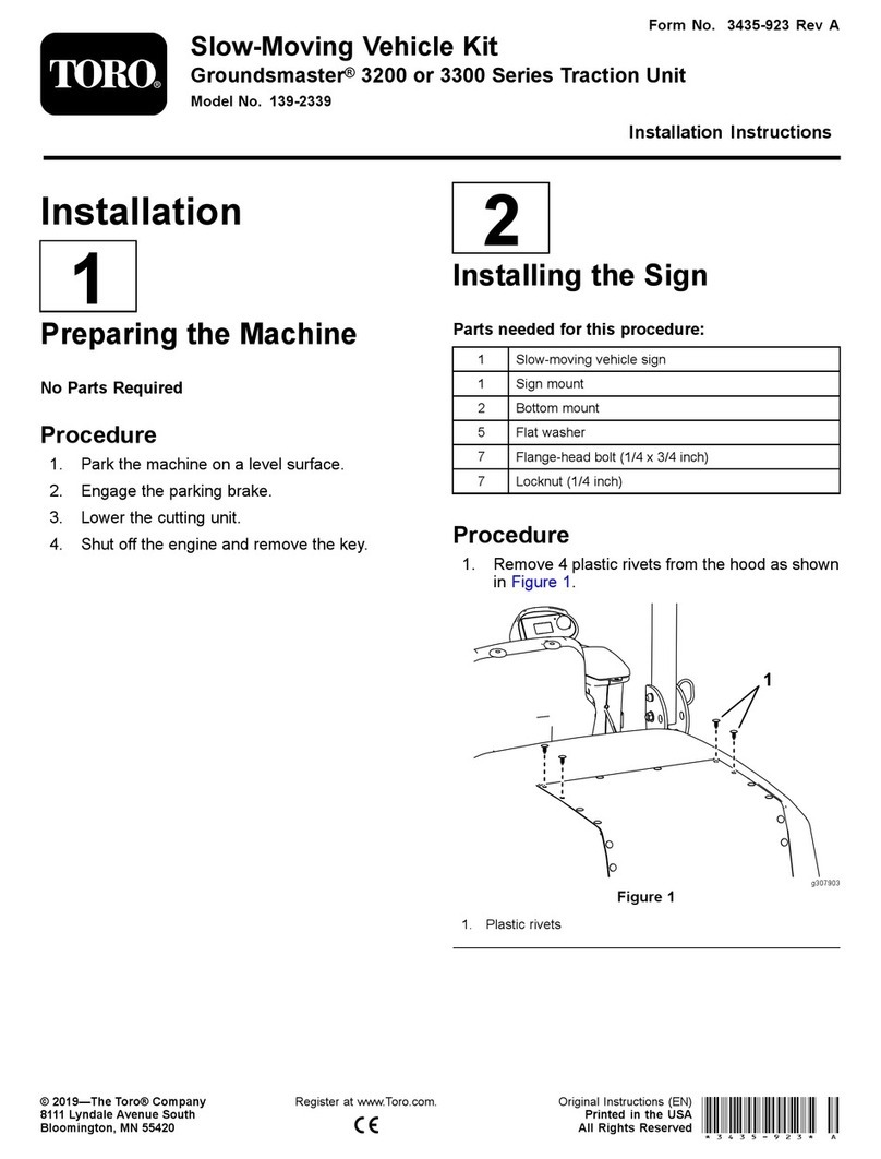 Toro 3200 User manual