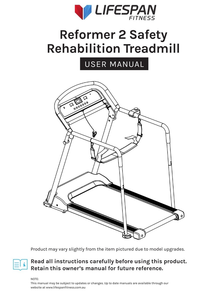 Life Span Reformer 2 Safety User manual