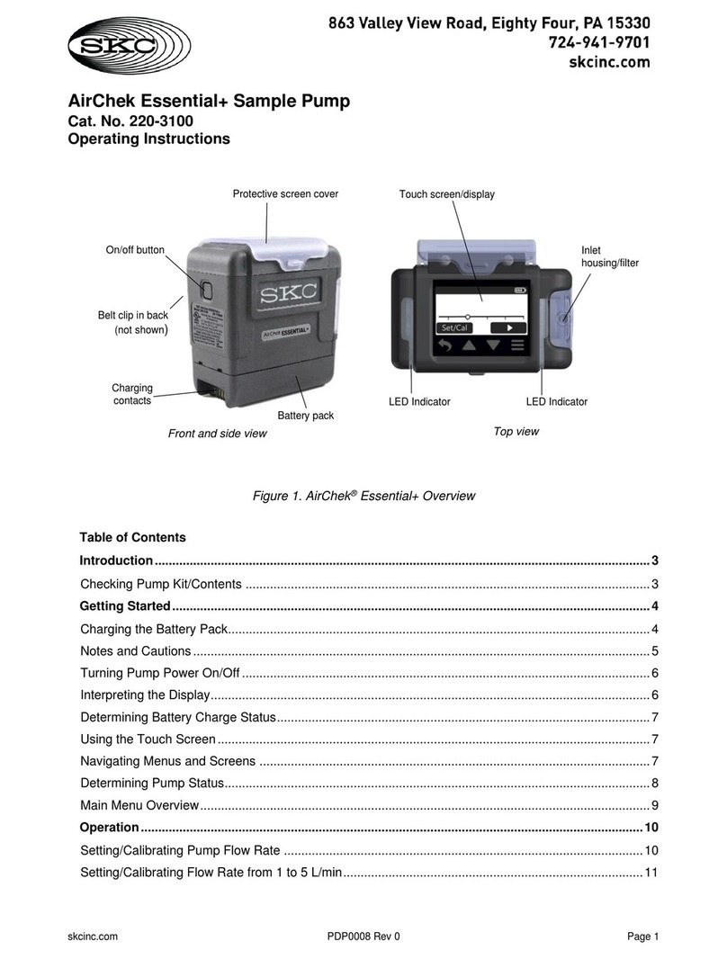 SKC AirChek 220-3100 User manual
