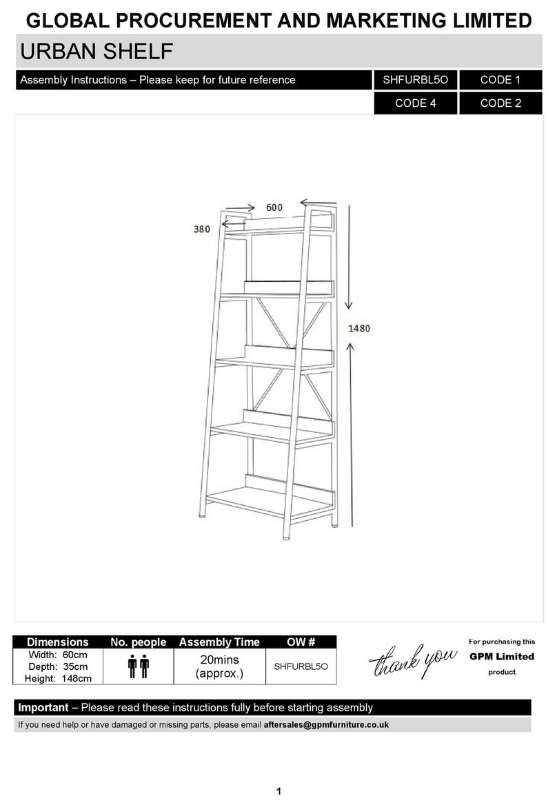 GPM SHFURBL5O User manual