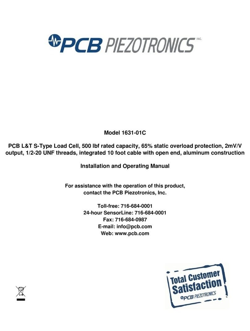 PCB Piezotronics 1631-01C User manual PCB Piezotronics 1631-01C User manual