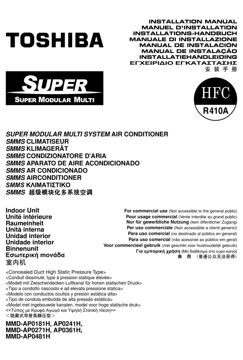Toshiba MMD-AP0181H User manual