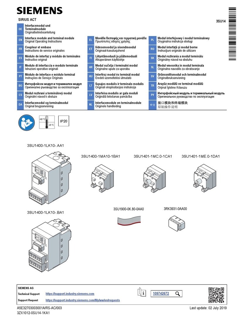 Siemens SIRIUS ACT 3ZX1012-0SU14-1KA1 Original operating instructions