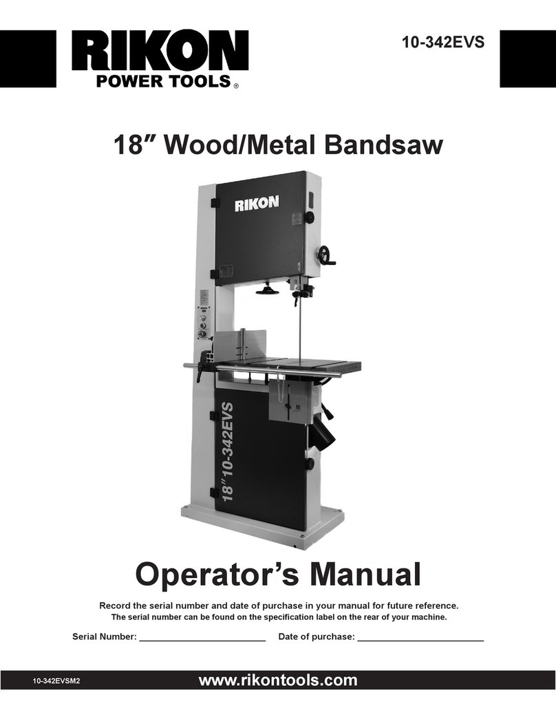 Rikon Power Tools 10-342EVS Operator's manual