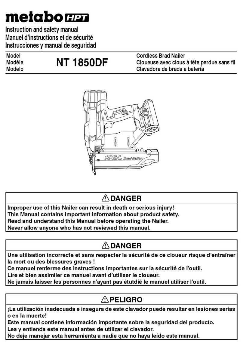 Metabo HPT NT1850DFT instruction manual