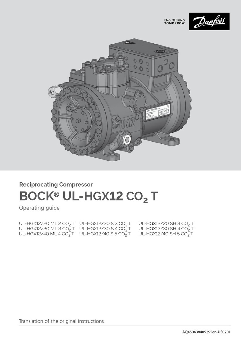 Danfoss BOCK UL-HGX12 CO2 T User manual