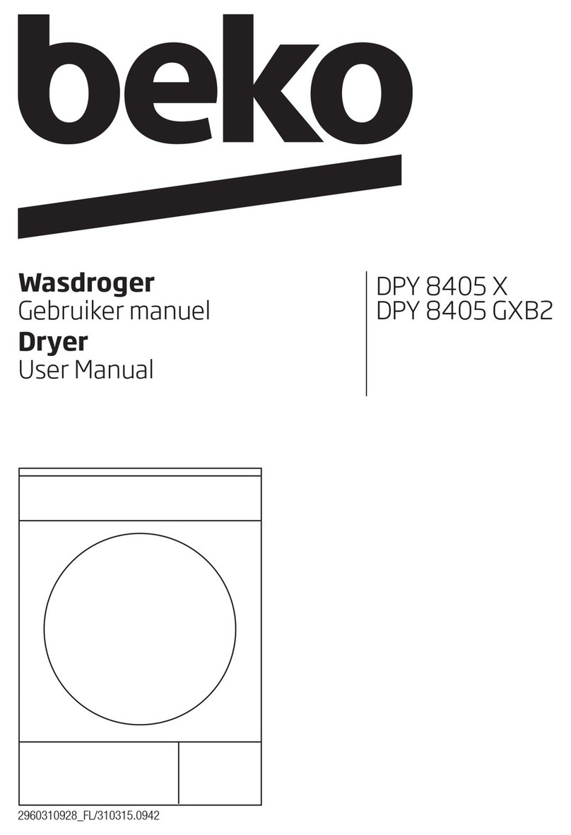 Beko DPY 8405 X user manual