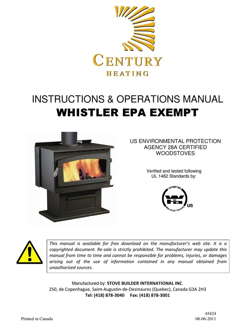 Century Heating DB05152 instruction & operation manual