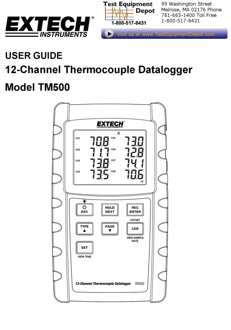 Extech Instruments TM500-NIST User manual