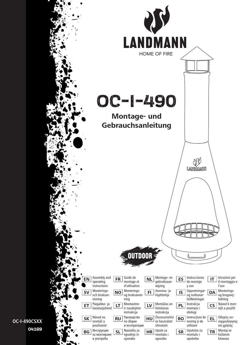 Landmann OC-I-490 Assembly and operating instructions Landmann OC-I-490 Assembly and operating instructions