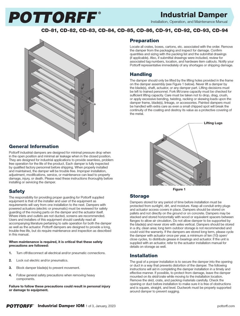pottorff CD-81 Installation, operation and maintenance manual