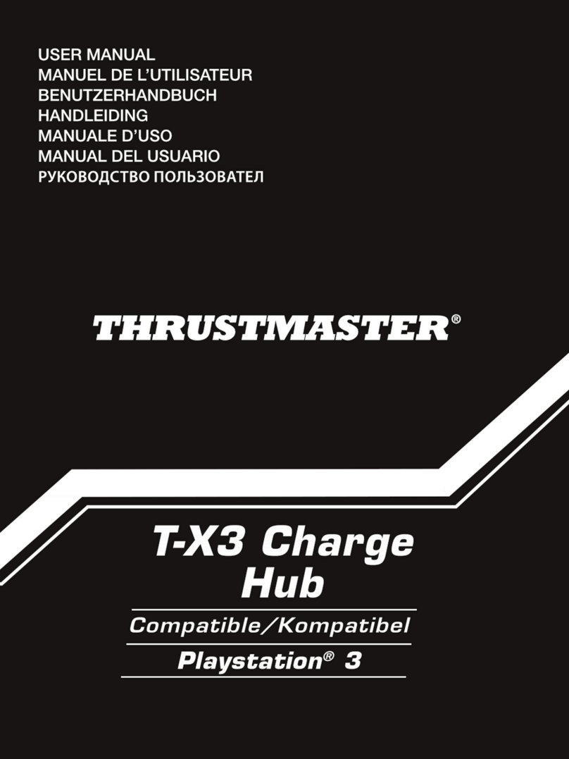 Thrustmaster T-X3 CHARGE HUB user manual