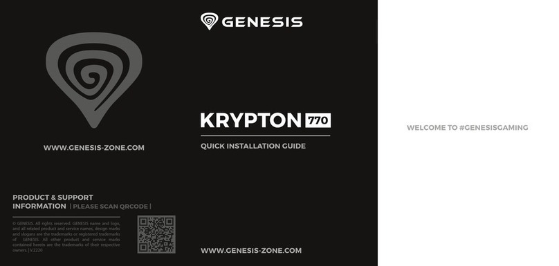 Genesis KRYPTON 770 User manual