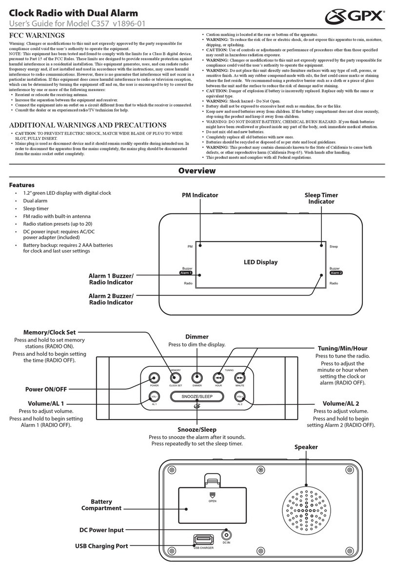 GPX C357 user guide