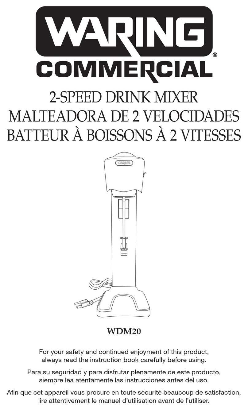 Waring WDM20 manual