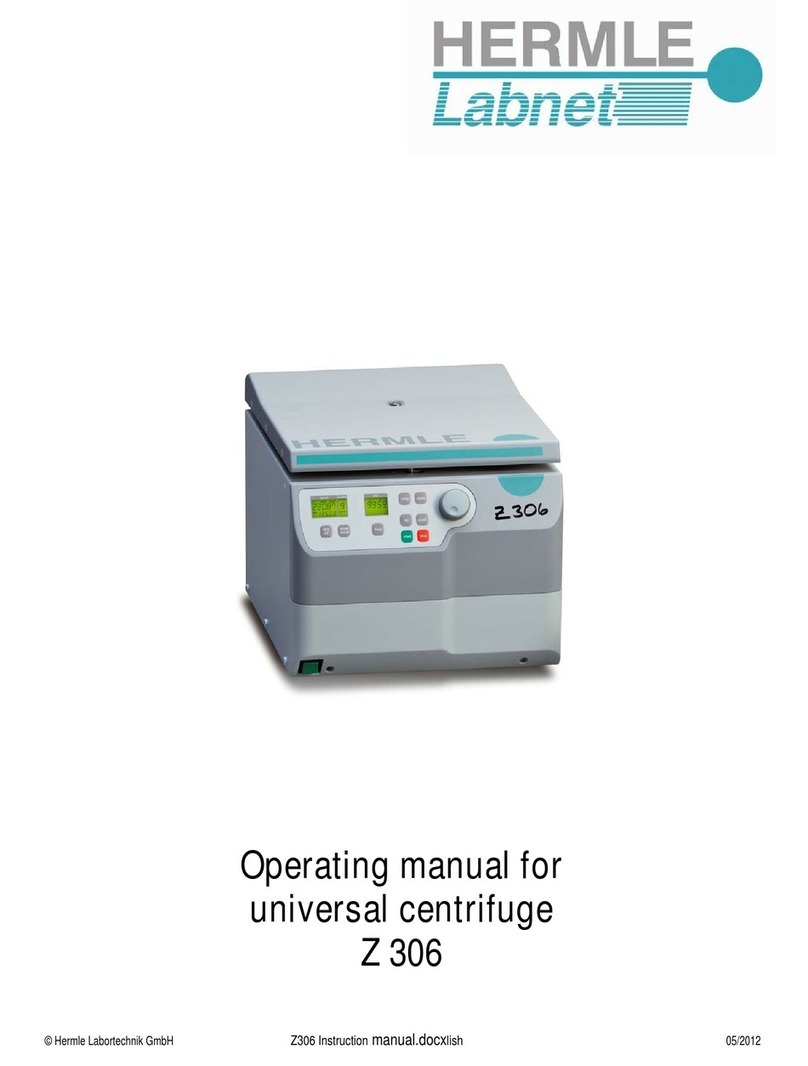 Hermle Z 306 operating manual