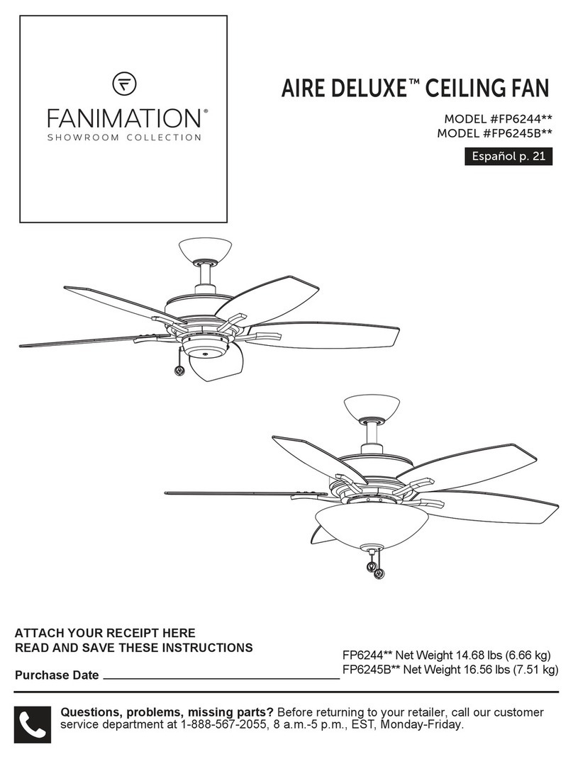 Fanimation AIRE DELUXE manual
