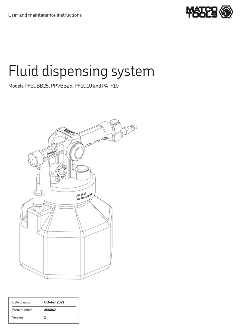 Matco Tools PFEDBB25 User and maintenance instructions