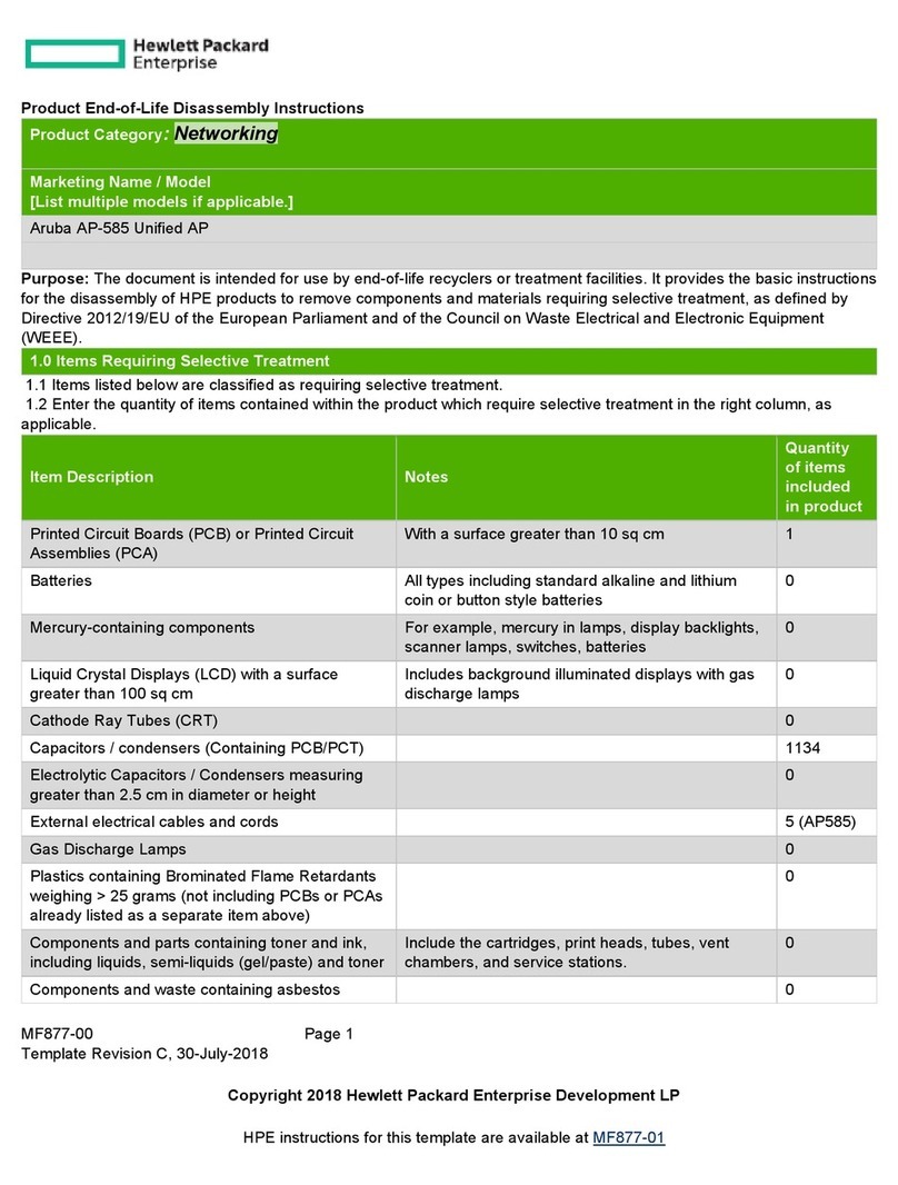 HPE AP-585 Assembly instructions